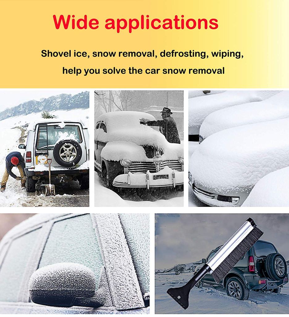 Telescopic Snow Brush and Ice Scraper Extends and Retracts from 17" to 24" 5 Telescopic Snow Brush and Ice Scraper Extends and Retracts from 17" to 24" 5