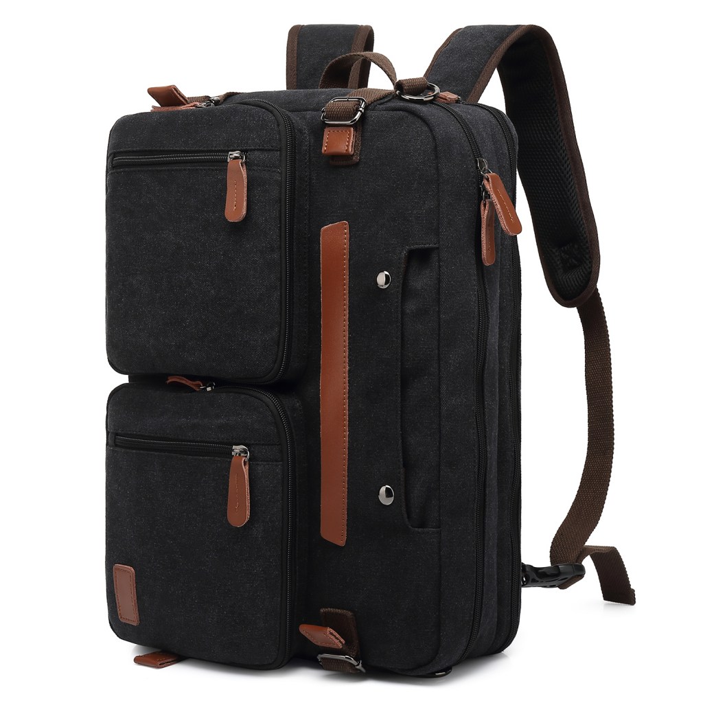 Convertible Backpack Briefcase Messenger Bag 15.6 Inch Laptop Tablet Carrying Case Shoulder Bag Waterproof 1
