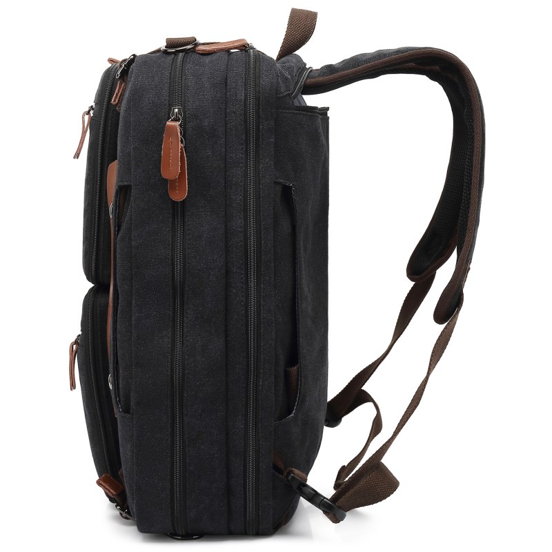 Convertible Backpack Briefcase Messenger Bag 15.6 Inch Laptop Tablet Carrying Case Shoulder Bag Waterproof 17