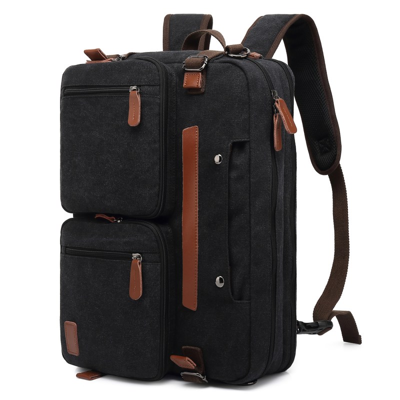 Convertible Backpack Briefcase Messenger Bag 15.6 Inch Laptop Tablet Carrying Case Shoulder Bag Waterproof 15
