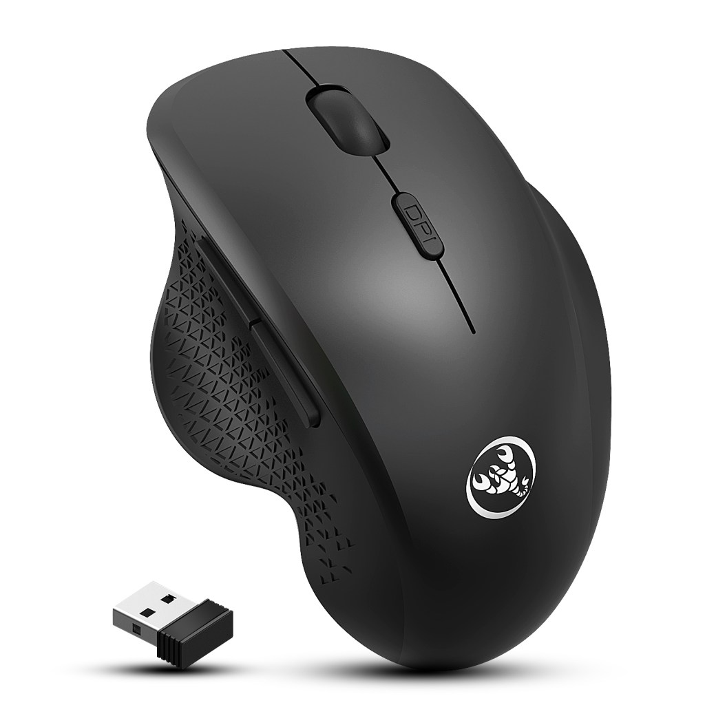 2.4GHz Wireless Mouse Optical Wireless Gaming Vertical Mute Mice 6 Keys, Three-Speed DPI Adjustable 1