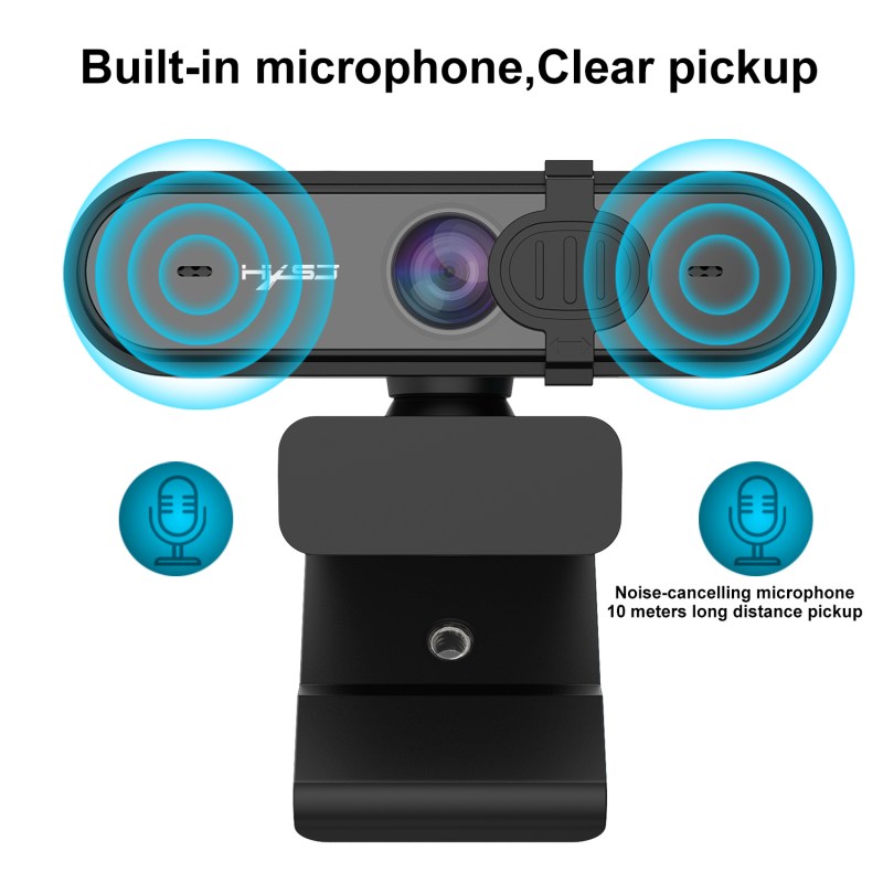HD 1080P Webcam Autofocus Computer PC WebCam With Microphone Rotatable Cameras 2
