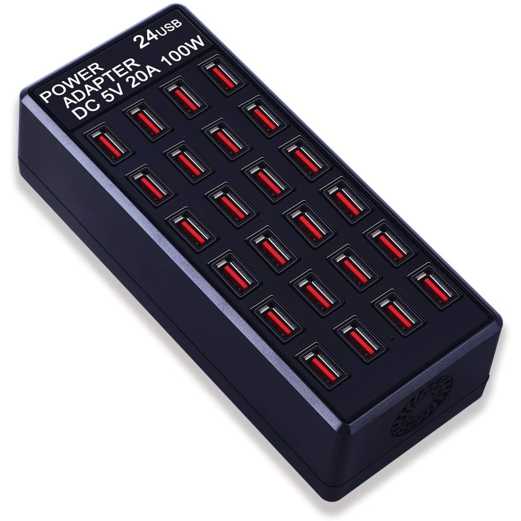 24 Ports Desktop Multiple USB Charger, DC 5V 20A 100W USB Charging Station 1 24 Ports Desktop Multiple USB Charger, DC 5V 20A 100W USB Charging Station 1