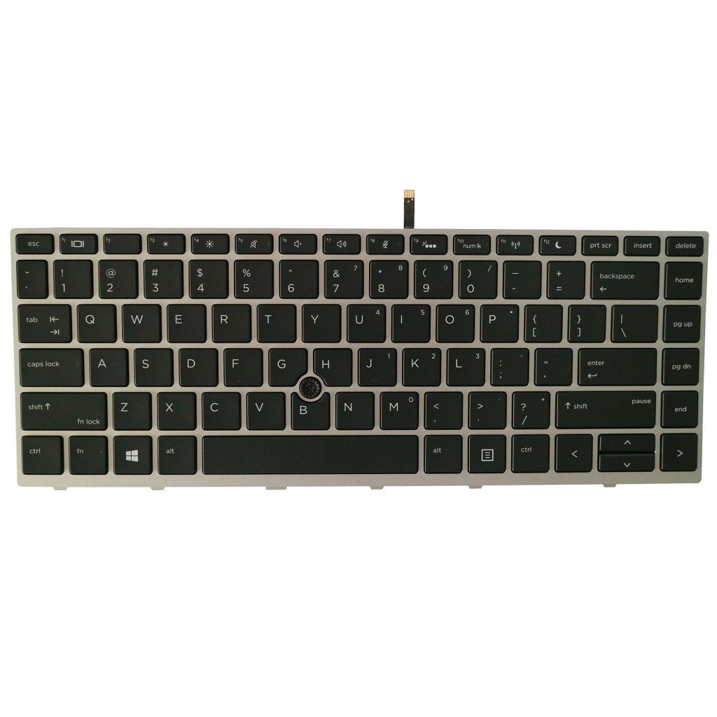Replacement Keyboard for HP ProBook 640 G4 / 645 G4 / 640 G5 Laptop Silver Frame with Pointer 1 Replacement Keyboard for HP ProBook 640 G4 / 645 G4 / 640 G5 Laptop Silver Frame with Pointer 1