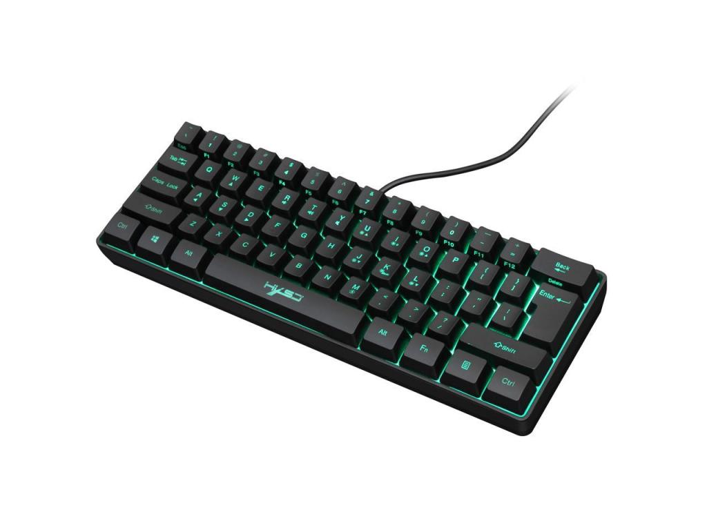 Wired Gaming Keyboard 61-key Mini Keyboard RGB Lighting Multiple Shortcut Key Combinations For Computer PC Laptop 1