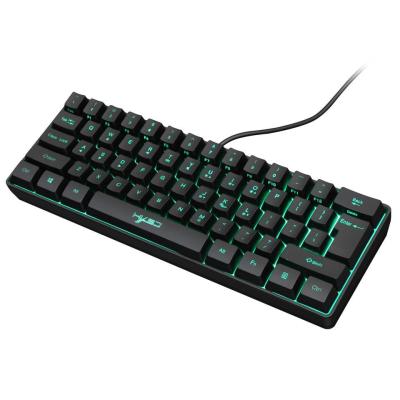 Wired Gaming Keyboard 61-key Mini Keyboard RGB Lighting Multiple Shortcut Key Combinations For Computer PC Laptop