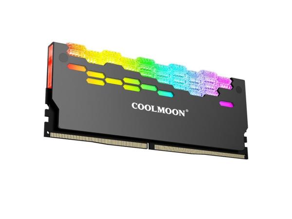 ARGB RAM Heatsink Cooler RGB Memory Cooling Heat Sink 5V 3 Pin 4 Pin Aluminum Alloy RA-2 Colorful Flashing Heat Spreader 2