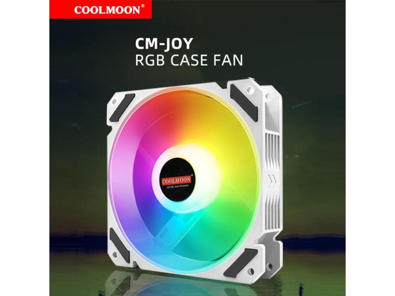 120mm Computer Cooling PC Case Fan Addressable RGB Color Changing LED Fan with Remote Control, Music Rhythm Sync & 5V ARGB Motherboard Sync 18