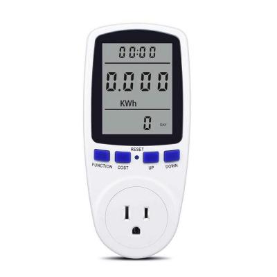 Digital Power Meter LCD Power Saving Energy Monitor Watt Amp Volt KWh Meter Electricity Analyzer