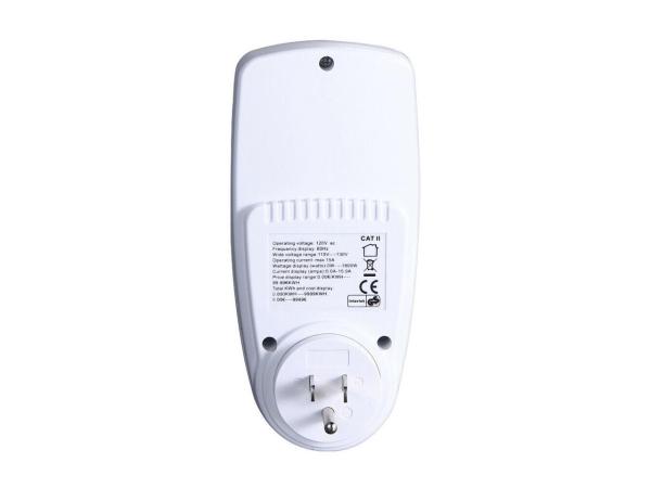 Digital Power Meter LCD Power Saving Energy Monitor Watt Amp Volt KWh Meter Electricity Analyzer 7