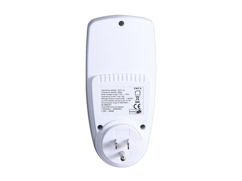 Digital Power Meter LCD Power Saving Energy Monitor Watt Amp Volt KWh Meter Electricity Analyzer 21