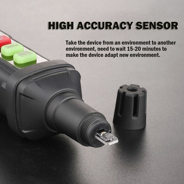 Portable Thermo-Hygrometer 4-in-1 Digital Psychrometer Mini Temperature Humidity Meter Pen Type 5