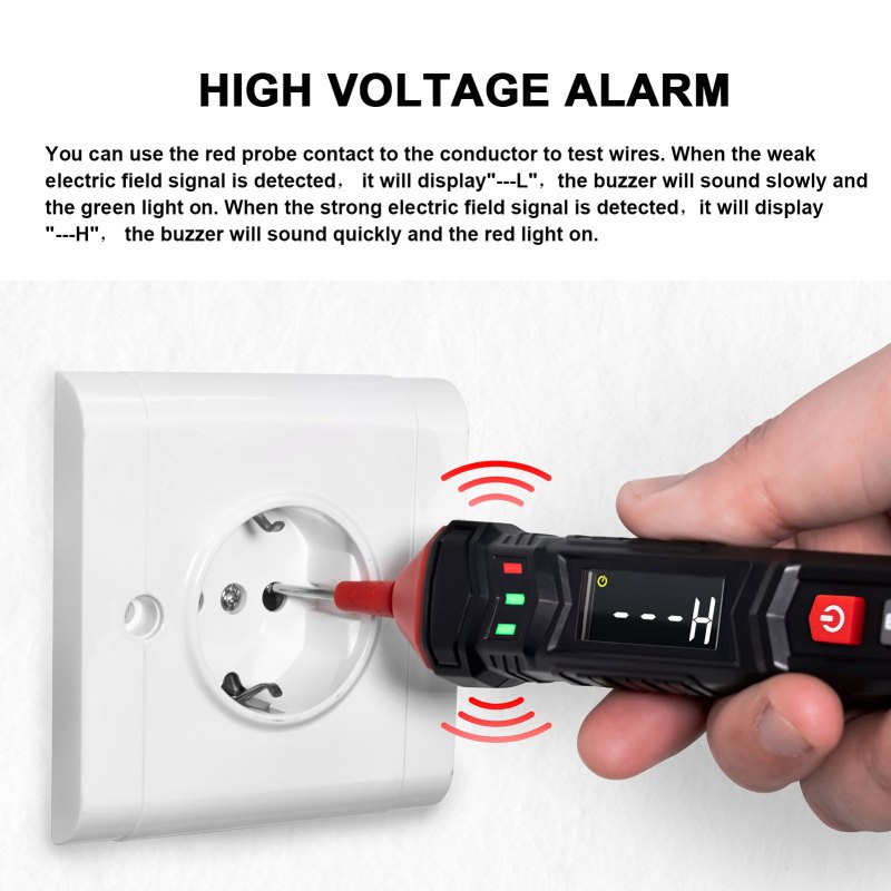 Digital Pen-Type Multimeter, Smart Voltmeter Ohmmeter for AC DC Voltage / Capacitance Resistance Continuity Diode / Phase Sequence 4 Digital Pen-Type Multimeter, Smart Voltmeter Ohmmeter for AC DC Voltage / Capacitance Resistance Continuity Diode / Phase Sequence 4