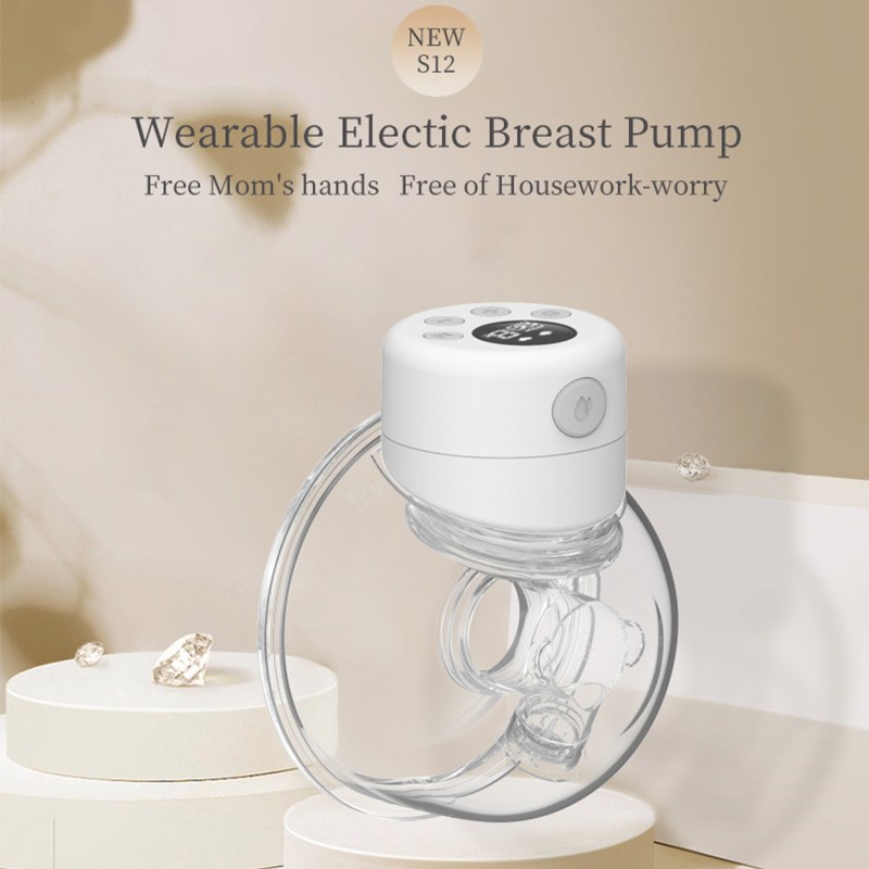 Wearable Breast Pumps Portable Hands Free Electric Breastfeeding Pump, Silent & Painless, 2 Modes & 9 Levels, 24mm Flange, LCD Display and Memory Function Rechargeable Pump 3