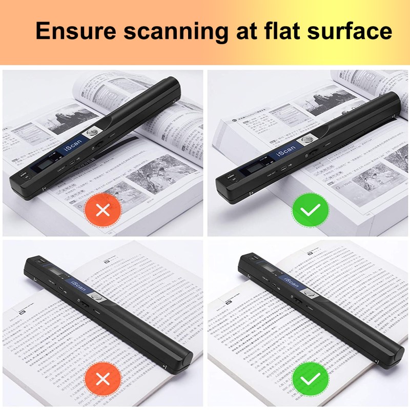 Portable Handheld Scanner, Wand Scanner for A4 Documents Pictures Pages Texts Receipts Books Up to 900DPI 5 Portable Handheld Scanner, Wand Scanner for A4 Documents Pictures Pages Texts Receipts Books Up to 900DPI 5