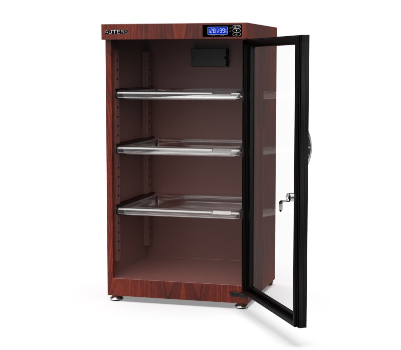 AUTENS 105L Dehumidifying Dry Cabinet Box, Wood Grain Design Digital Control Noiseless and Energy Saving 24 AUTENS 105L Dehumidifying Dry Cabinet Box, Wood Grain Design Digital Control Noiseless and Energy Saving 24