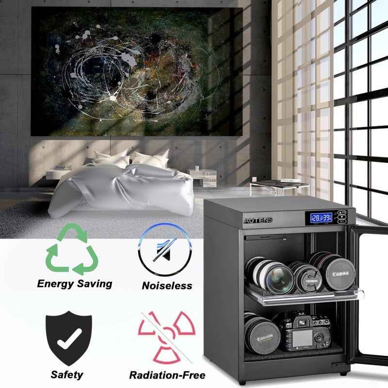 AUTENS 30L Dehumidifying Dry Cabinet Box, Digital Control Noiseless and Energy Saving, 2 Layers 21 AUTENS 30L Dehumidifying Dry Cabinet Box, Digital Control Noiseless and Energy Saving, 2 Layers 21