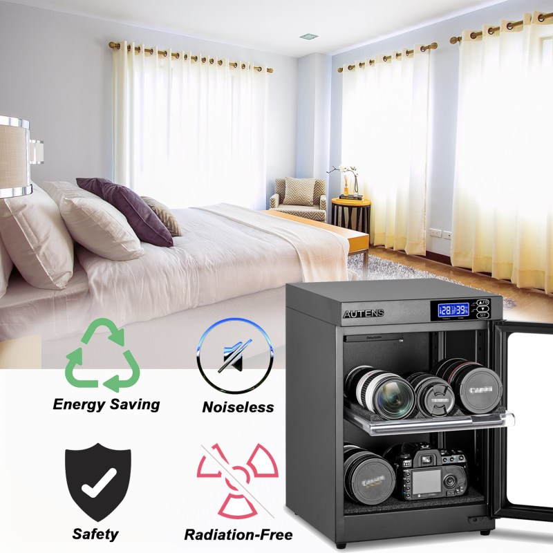 AUTENS 30L Dehumidifying Dry Cabinet Box, Digital Control Noiseless and Energy Saving, 2 Layers 20 AUTENS 30L Dehumidifying Dry Cabinet Box, Digital Control Noiseless and Energy Saving, 2 Layers 20