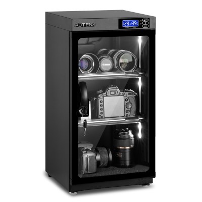 AUTENS 50L Dehumidifying Dry Cabinet Box, Digital Control Noiseless and Energy Saving, 3 Layers