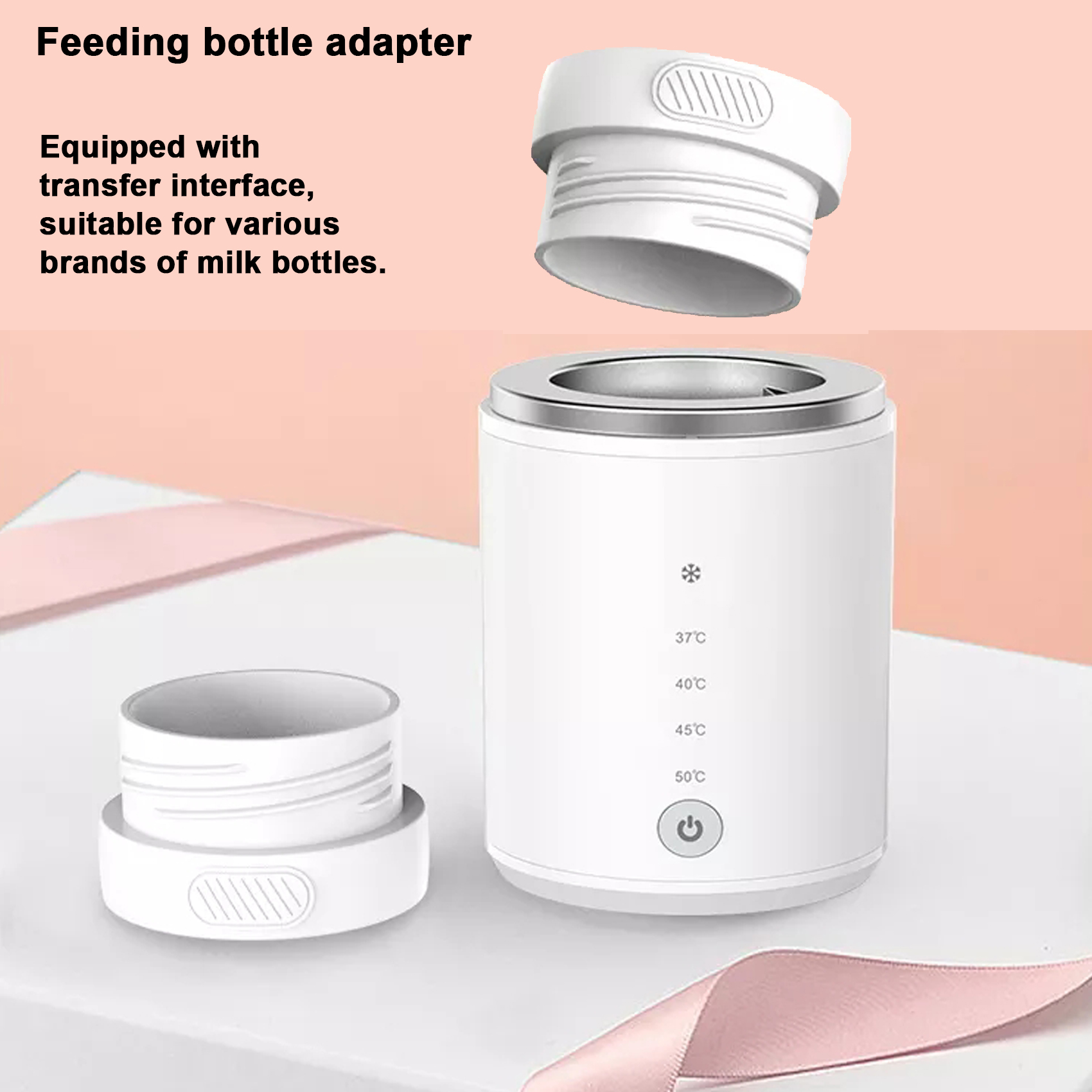 AUTENS Portable Baby Bottle Warmer with USB Rechargeable, 8800mAH Travel Bottle Warmer 3 Min Fast Heating 7