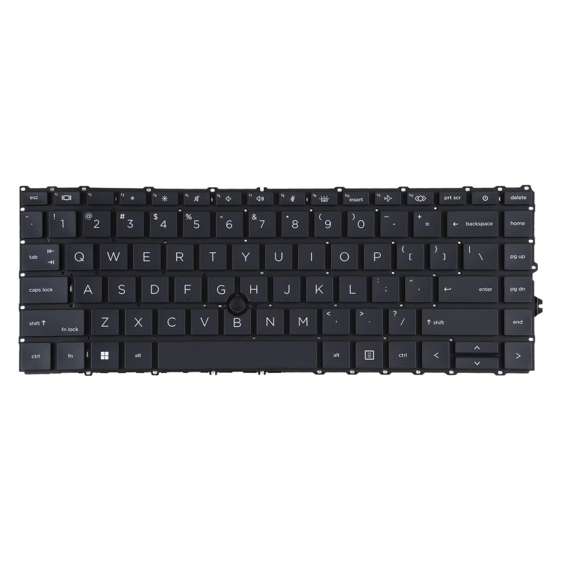 Replacement Keyboard for HP EliteBook 840 G7, 840 G8, 845 G7, 845 G8, 745 G7, 745 G8 Laptop / ZBook Firefly 14 G7 G8 Series Laptop With Pointer, No Frame 1