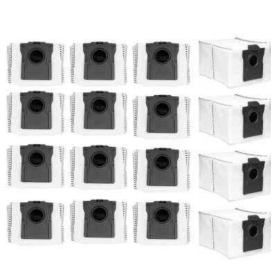 16 Pack Dust Bags Replacement for Dreame X50 X40 X30 L50 L40 L40s Ultra / L10s Pro Ultra / L10s Ultra Gen 2 Robot Vacuum Cleaner